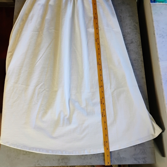 Lulu's Summer Beauty White Ribbed Twist Back Midi Dress Balletcore Size Large - Picture 10 of 12